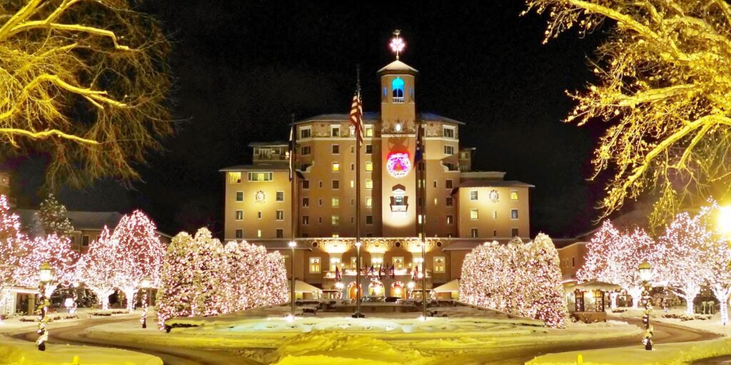 Broadmoor Colorado Springs decorated for Christmas in Colorado 2025