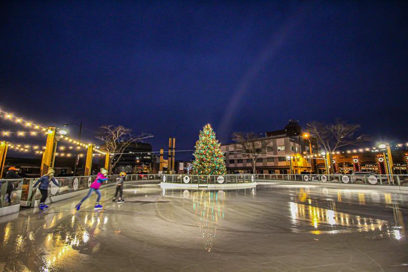 Casper Downtown tree lighting during Christmas in Wyoming 2025